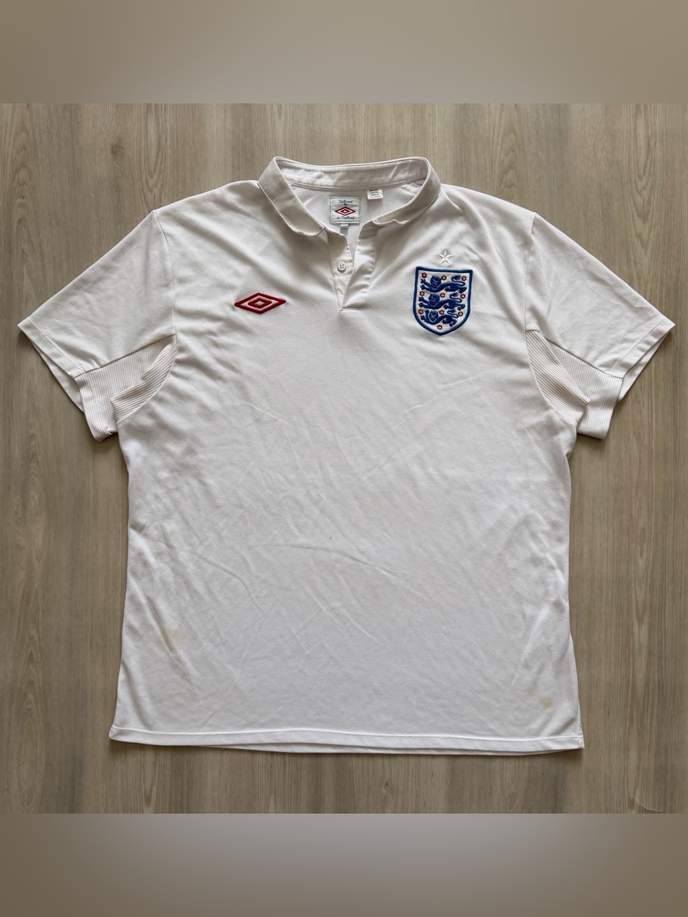 Vintage England #9 Keane 2009 - 2010 Home Jersey 2XL *FLAWS